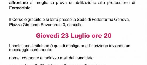 Corso di preparazione all'Esame di Stato