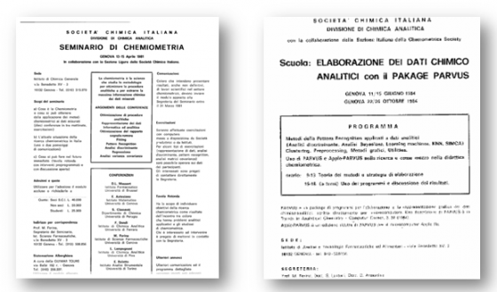 Prime scuole di chemiometria